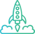rocket icon for contact centre